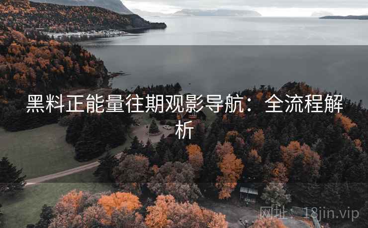 黑料正能量往期观影导航：全流程解析