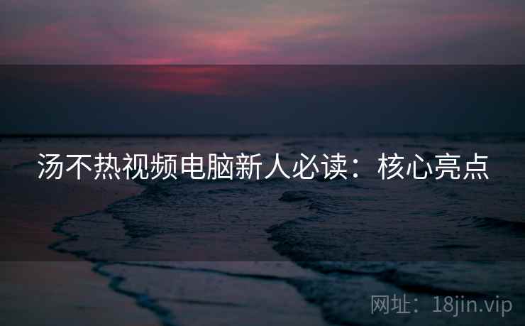 汤不热视频电脑新人必读：核心亮点