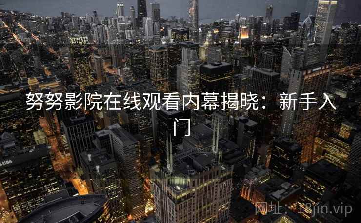 努努影院在线观看内幕揭晓：新手入门