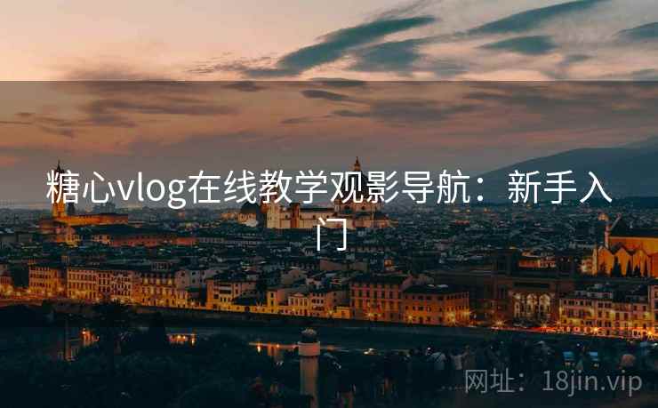 糖心vlog在线教学观影导航：新手入门